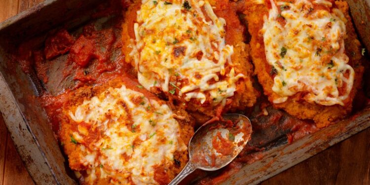 Filé de Frango à Parmegiana