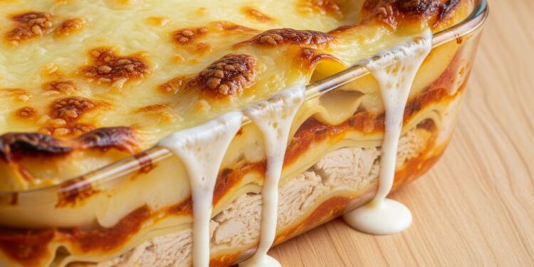 Lasanha de Frango com Queijo