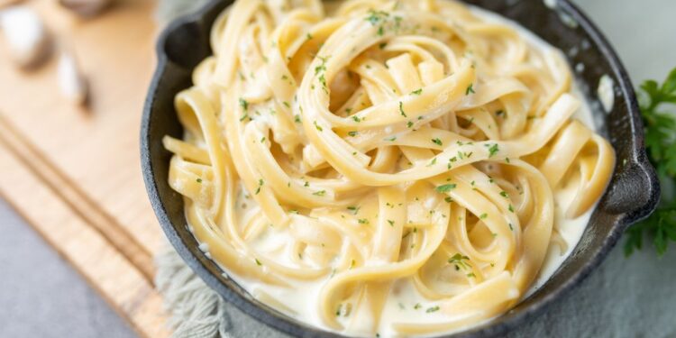 Macarrão com Requeijão